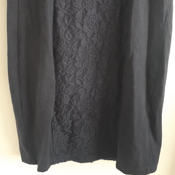 Abercrombie & Fitch Navy Stretch V Neck Lace Dress Size XS A&F - Picture 6 of 6